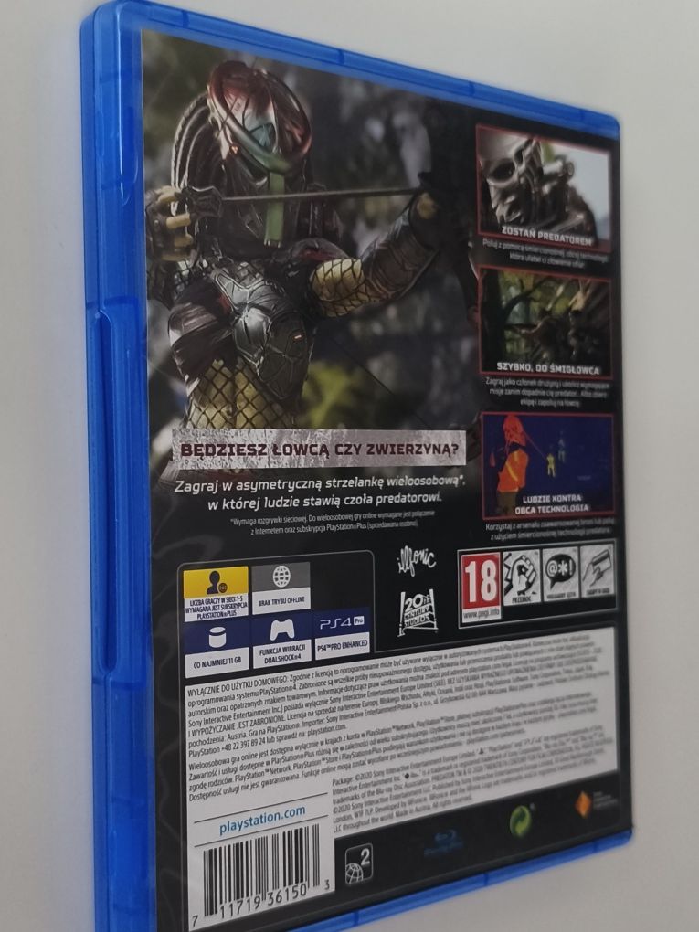 Gra Ps4 Predator Hunting Grounds PL gry PlayStation 4 Sniper UFC GTA V