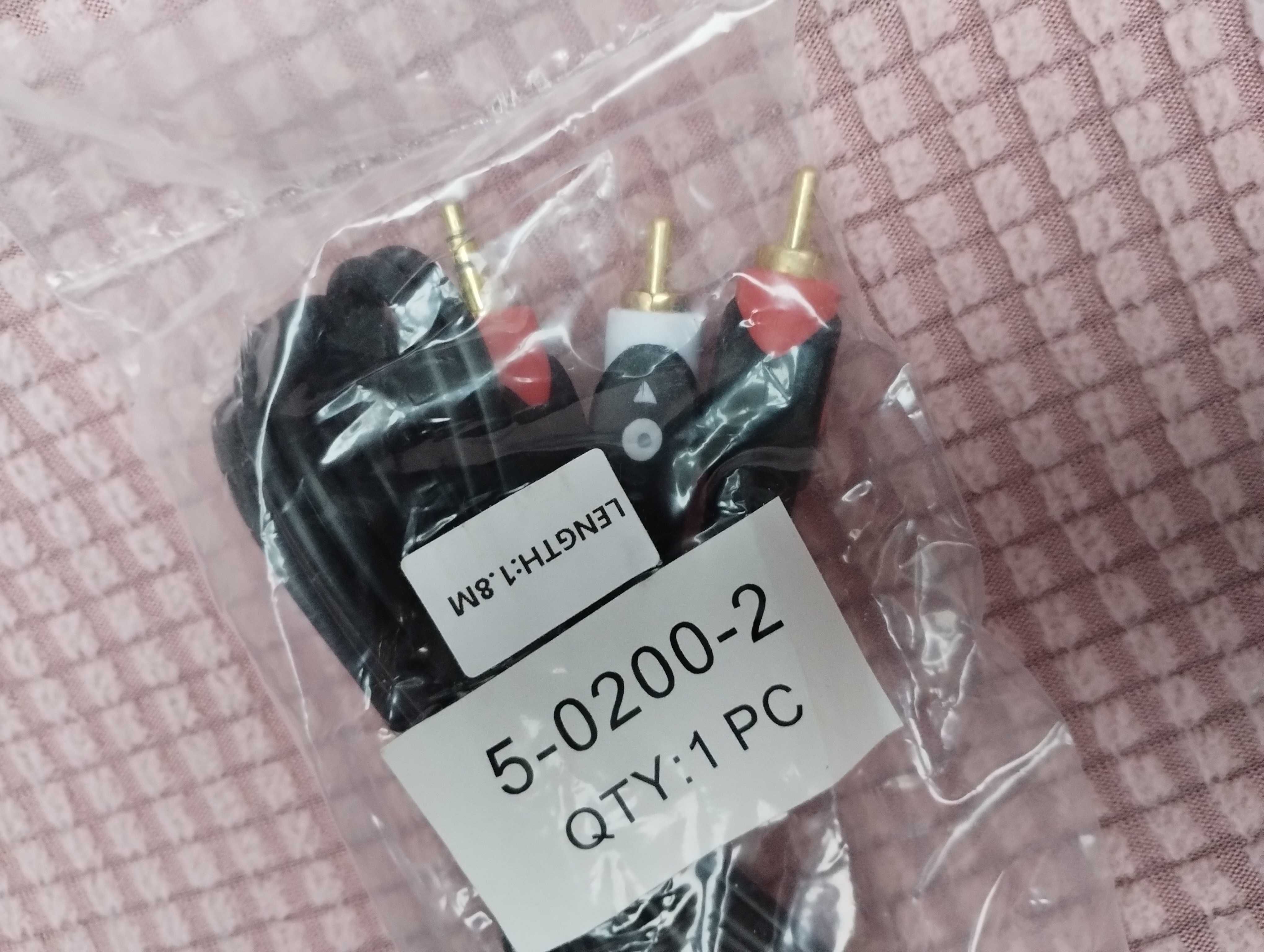 Аудио кабель AUX АУХ 3,5 мм на 2 тюльпана 3.5 mm - 2 RCA