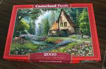Castorland puzzle 2000 domek w lesie Toadstool Cottage 100% komplet