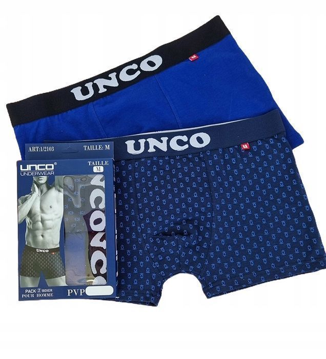 Majtki Bokserki Unco Underwear 2-Pak Bawełna R. M (74 Cm)