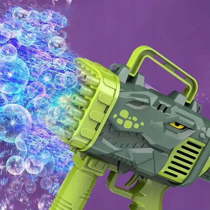 Pistolet do baniek mydlanych BAZOOKA Generator dla Dzieci + Płyn