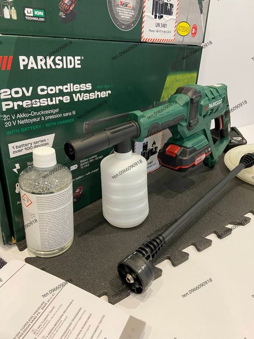 НІМЕЧЧИНА Міні мийка мойка високого тиску акумуляторна, Parkside