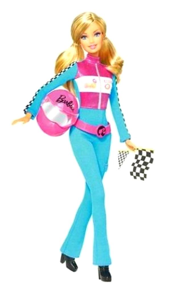 Lalka Barbie NOWA zapakowana UNIKAT kierowca wyścigowy