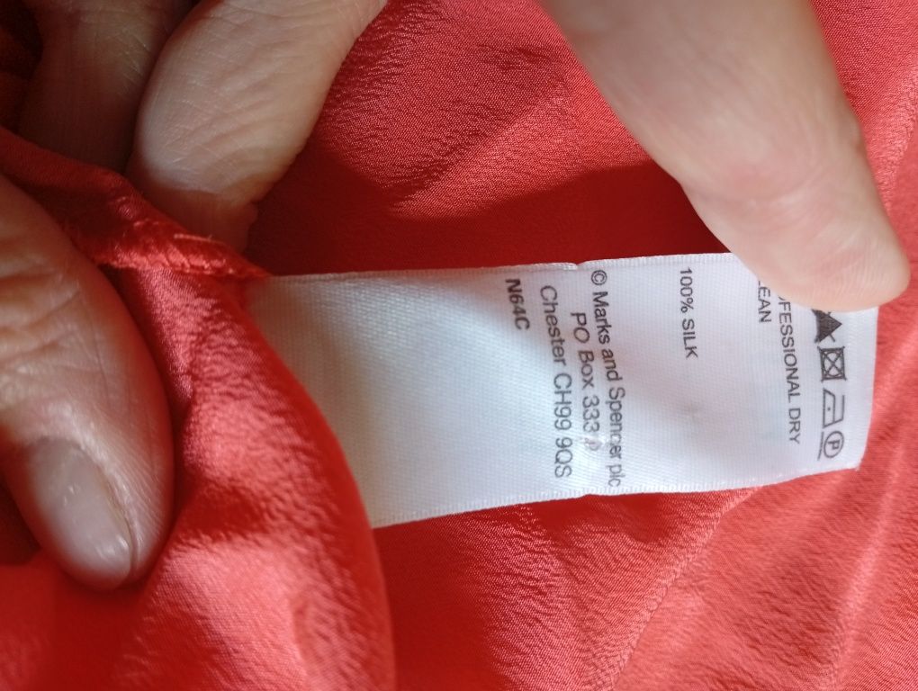 Oryginalna, jedwabna sukienka marki Marks & Spencer