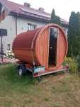 Sauna 2,5 metra ogrzewana piecem na drewno . Mobilna lub stacjonarna
