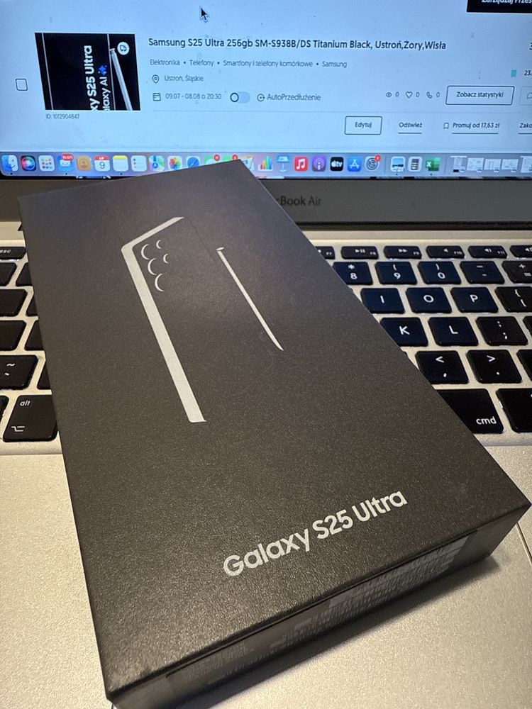 Samsung S25 Ultra 256gb SM-S938B/DS Titanium Black, Ustroń,Żory,Wisła