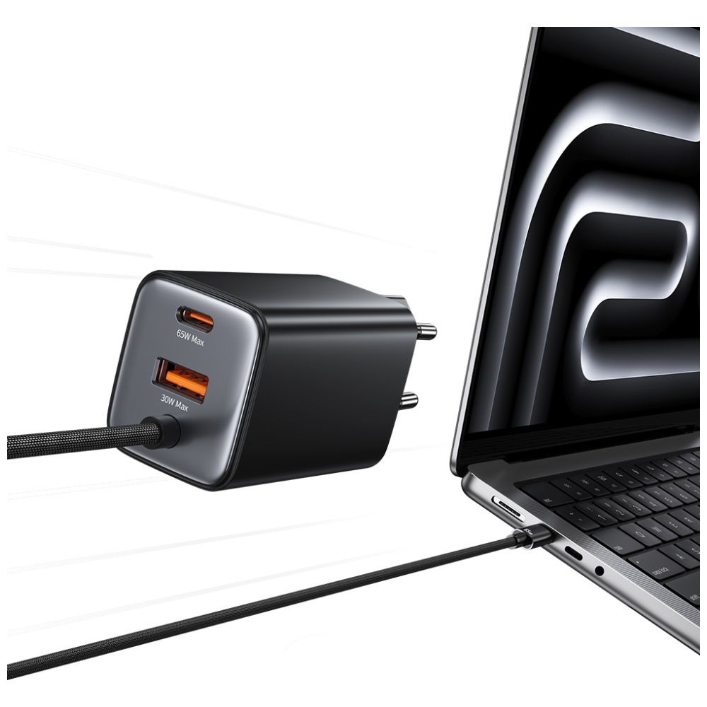 Ładowarka sieciowa USAMS JC Series CC266 65W GaN Fast Charger 2xUSB-C