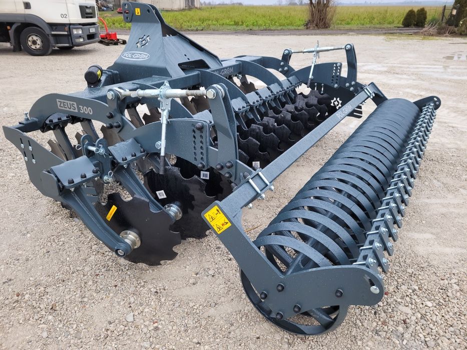 Od ręki!!! Brona talerzowa 3m Pol-Grom Zeus BTZ300