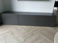 Szafka pod telewizor z drzwiami Besta 180x42x38  ciemnoszara