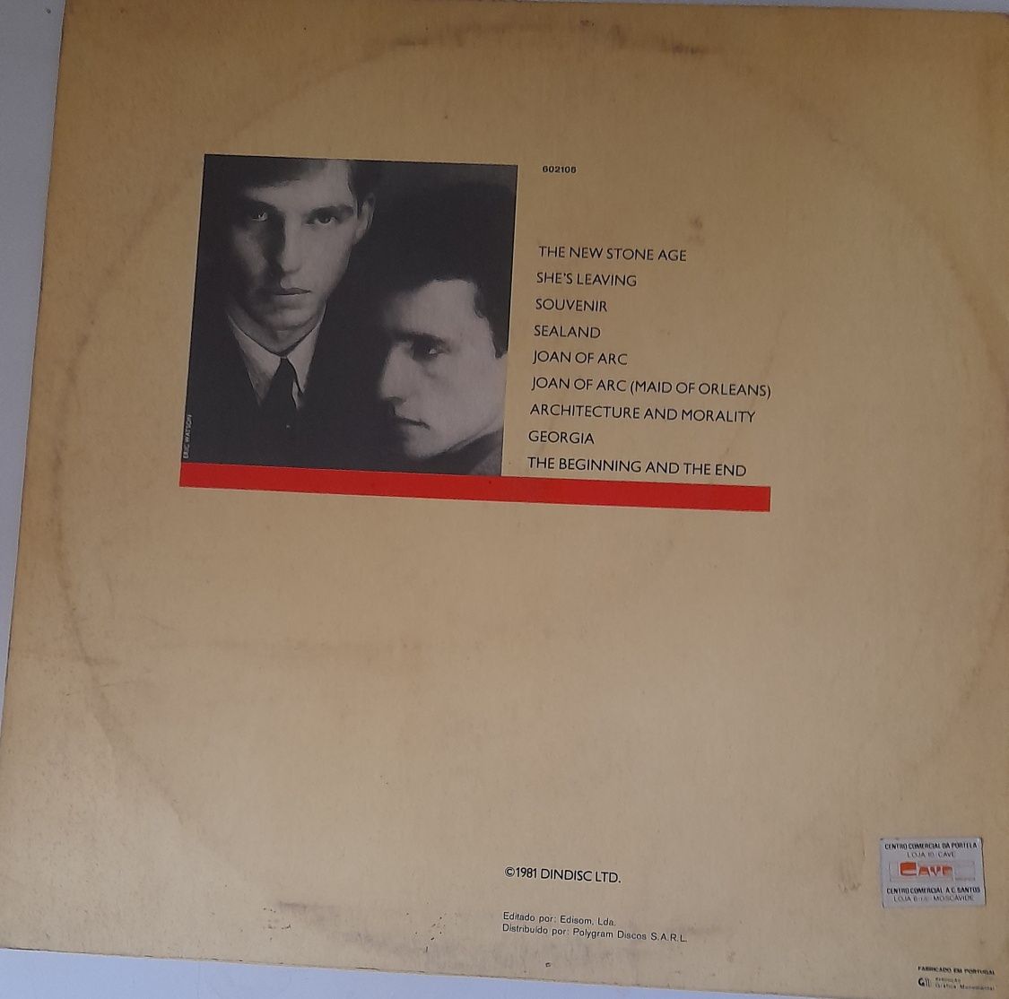 Lp Architecture & Morality By Orchestral Manoeuvre in the Dark - 1981