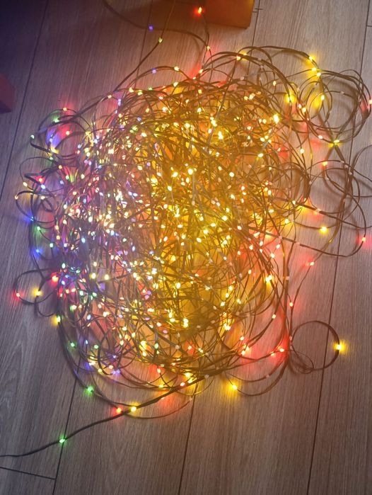 Kolorowe lampki LED 100m – 800 diod, różne tryby świecenia