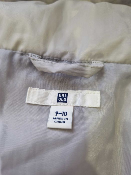 Пуховик 90%пух 8-9-10 134см uniqlo оригінал куртка зимова