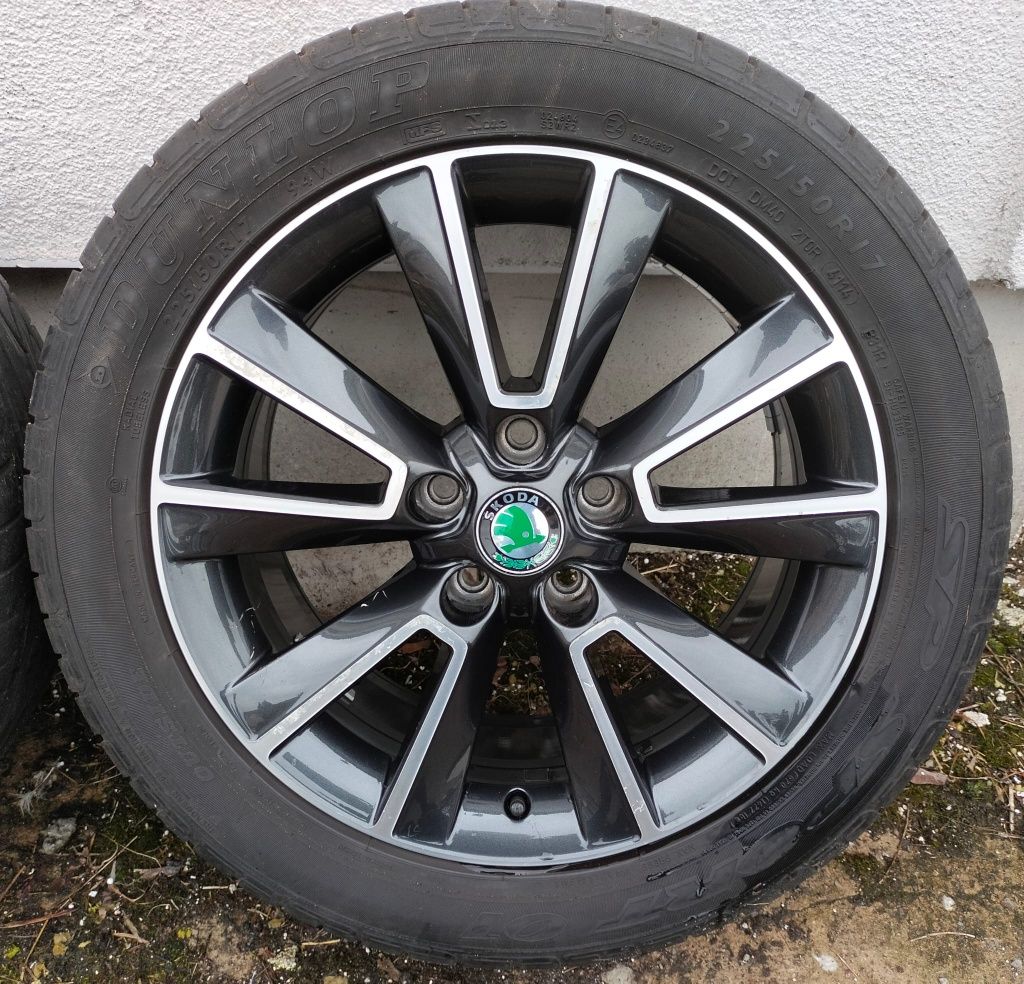 Felgi z oponami Skoda SuperB Octavia Yeti 7,5x18 ET48 5x112