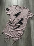 Koszulka męska long fit z przedłużanym tyłem  Black Sqvad rozmiar M