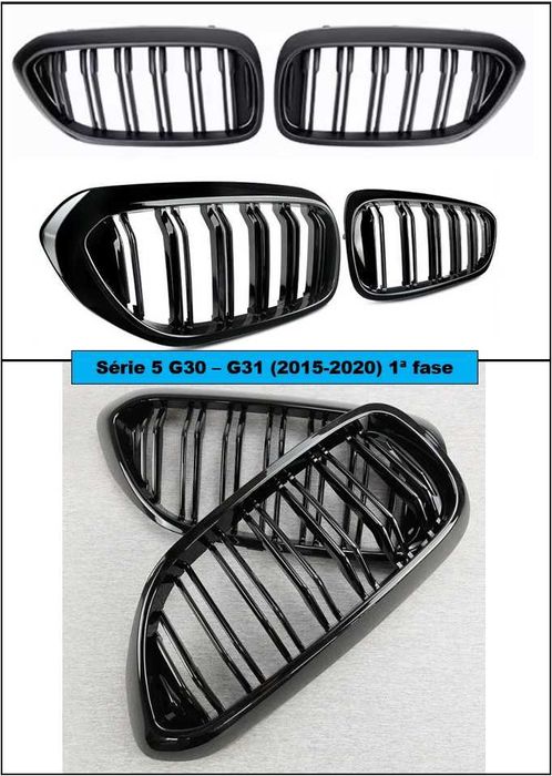 Puxador porta interior preto oyster ou bege BMW série 5 G30 31 38