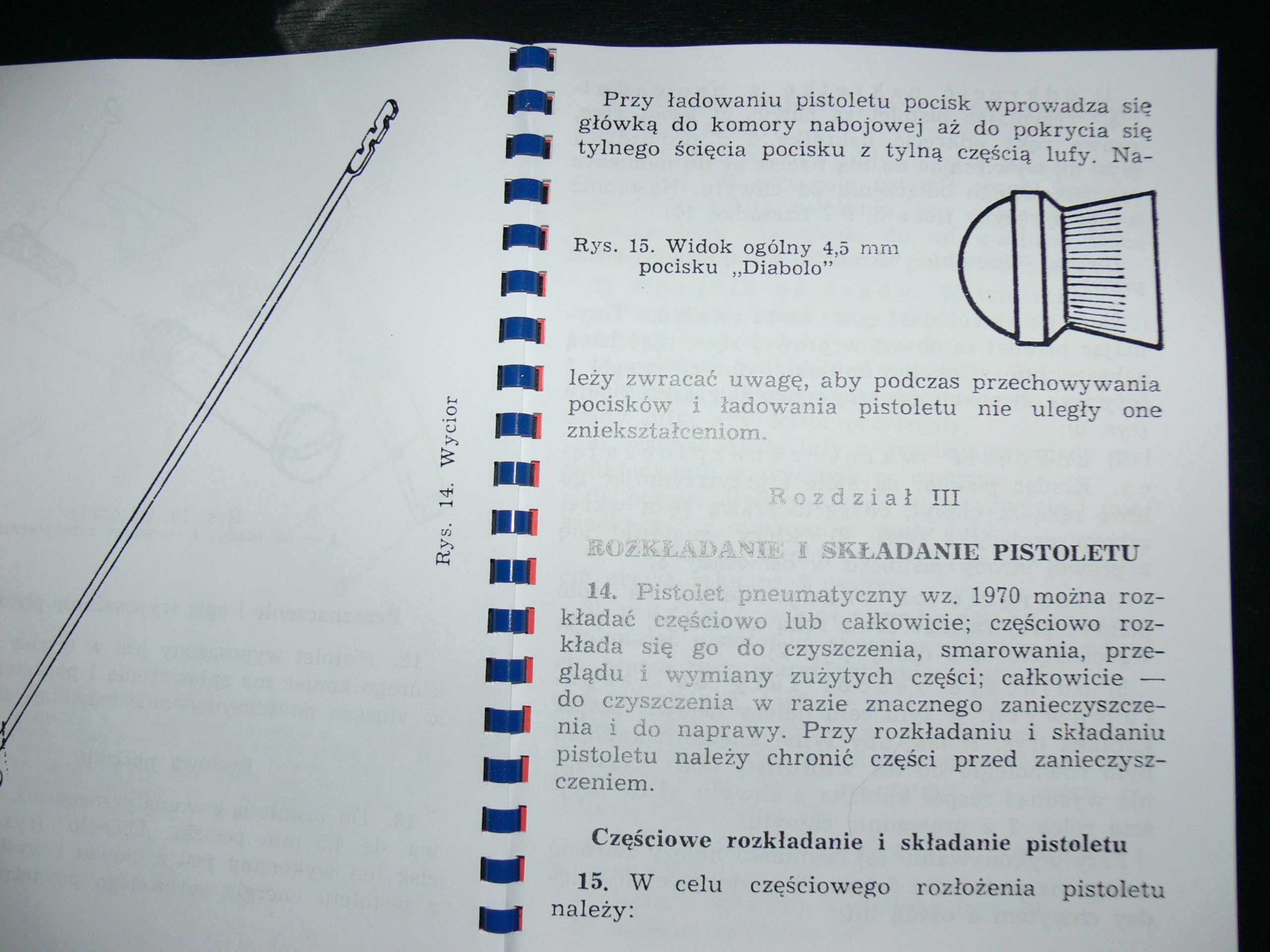 Instrukcja 4,5 mm Pistolet pneumatyczny wz. 1970 Predom Łucznik