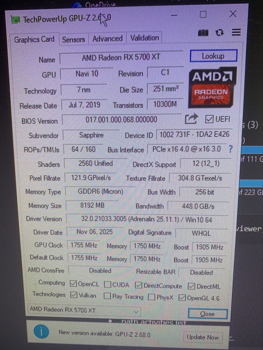 Computador Gaming i5-9600KF / RX 5700XT
