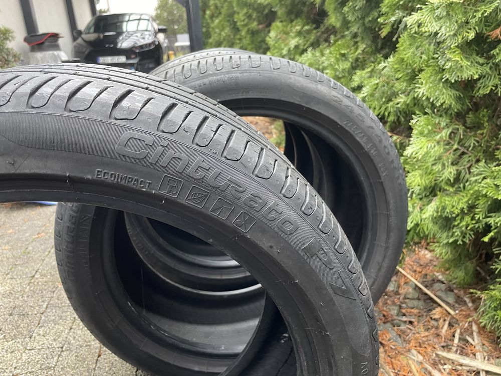 Opny letnie komplet Pirelli CinturatoP7.  245/40/R18 używane