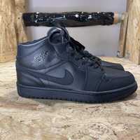 Зимові кросівки Nike Air Jordan 1 All Black winter зима