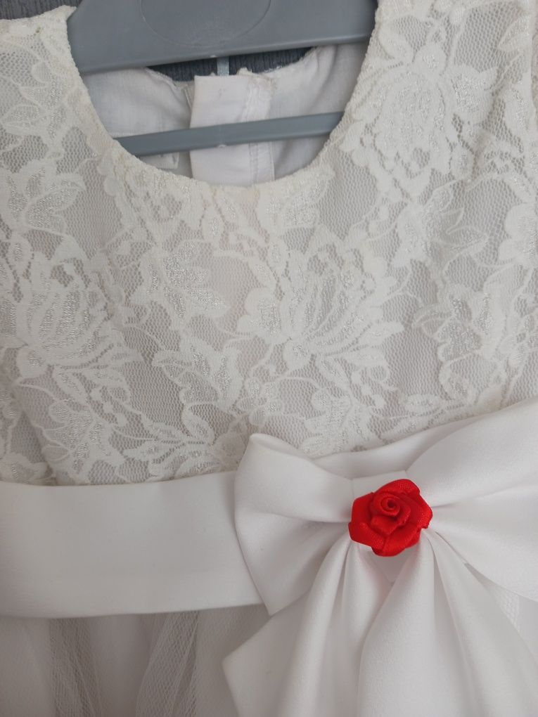 Sukienka do chrztu rozmiar 74 buty czapeczka