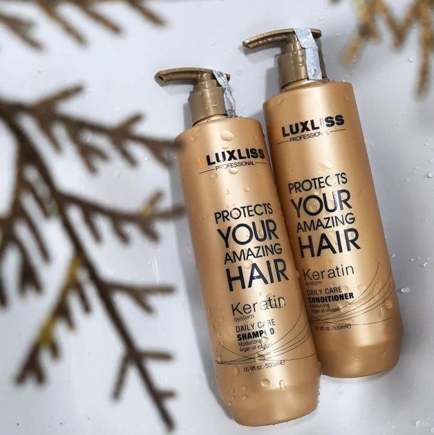 Кератиновий Набір Luxliss Keratin Care шампунь та кондиціонер 2х500 мл