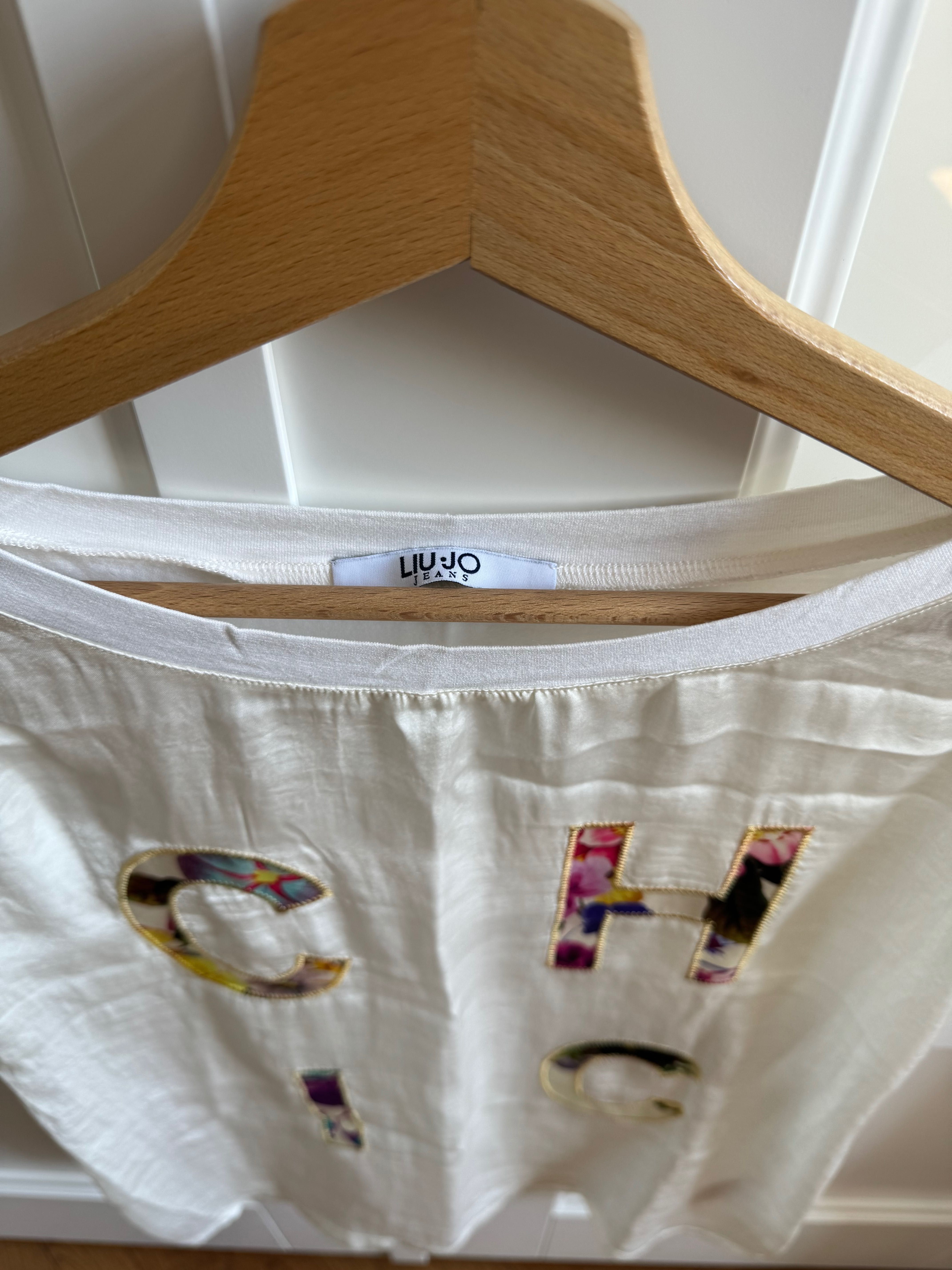 LIU JO JEANS bluzka z napisem CHIC