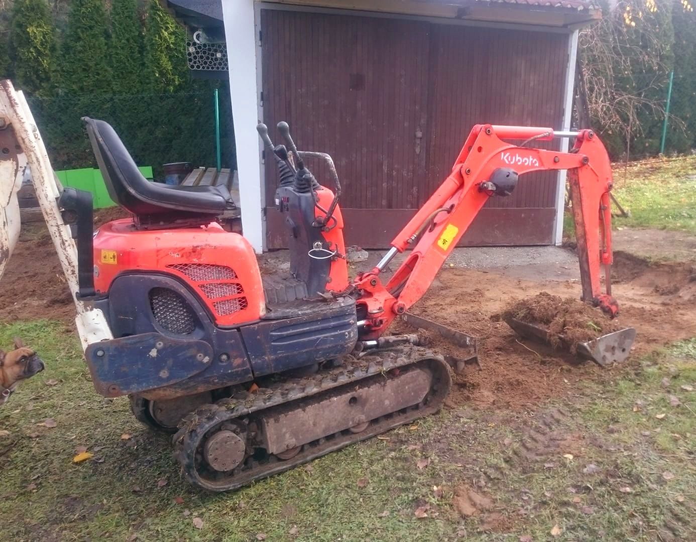 Koparka gąsienicowa Kubota K008 minikoparka
