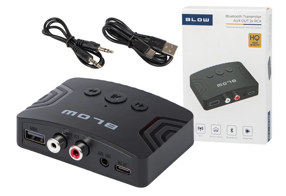 Transmiter adapter Bluetooth AUX OUT Blow 2xRCA 74-197#