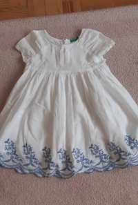 Vestido Branco Benetton 4 anos