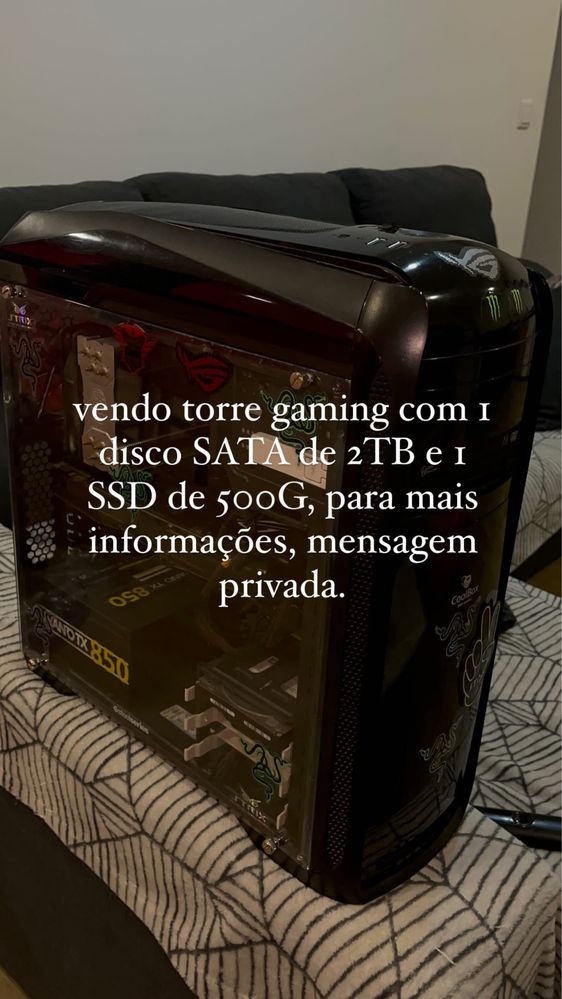 Torre Gaming com tudo incluido.