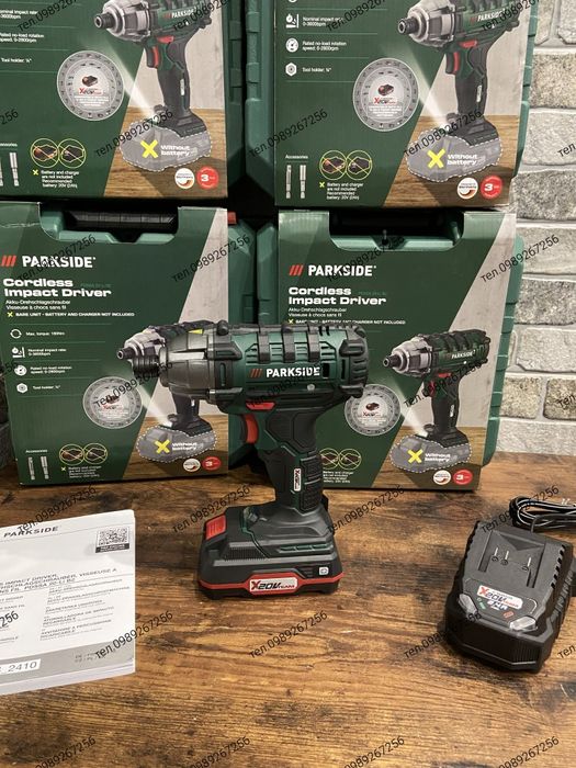 Акумуляторний ударний гайковерт, імпакт, Parkside Німеччина