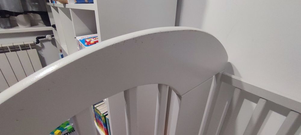 Sprzedam łóżeczko ze szczebelkami 120x60 KOMPLET
