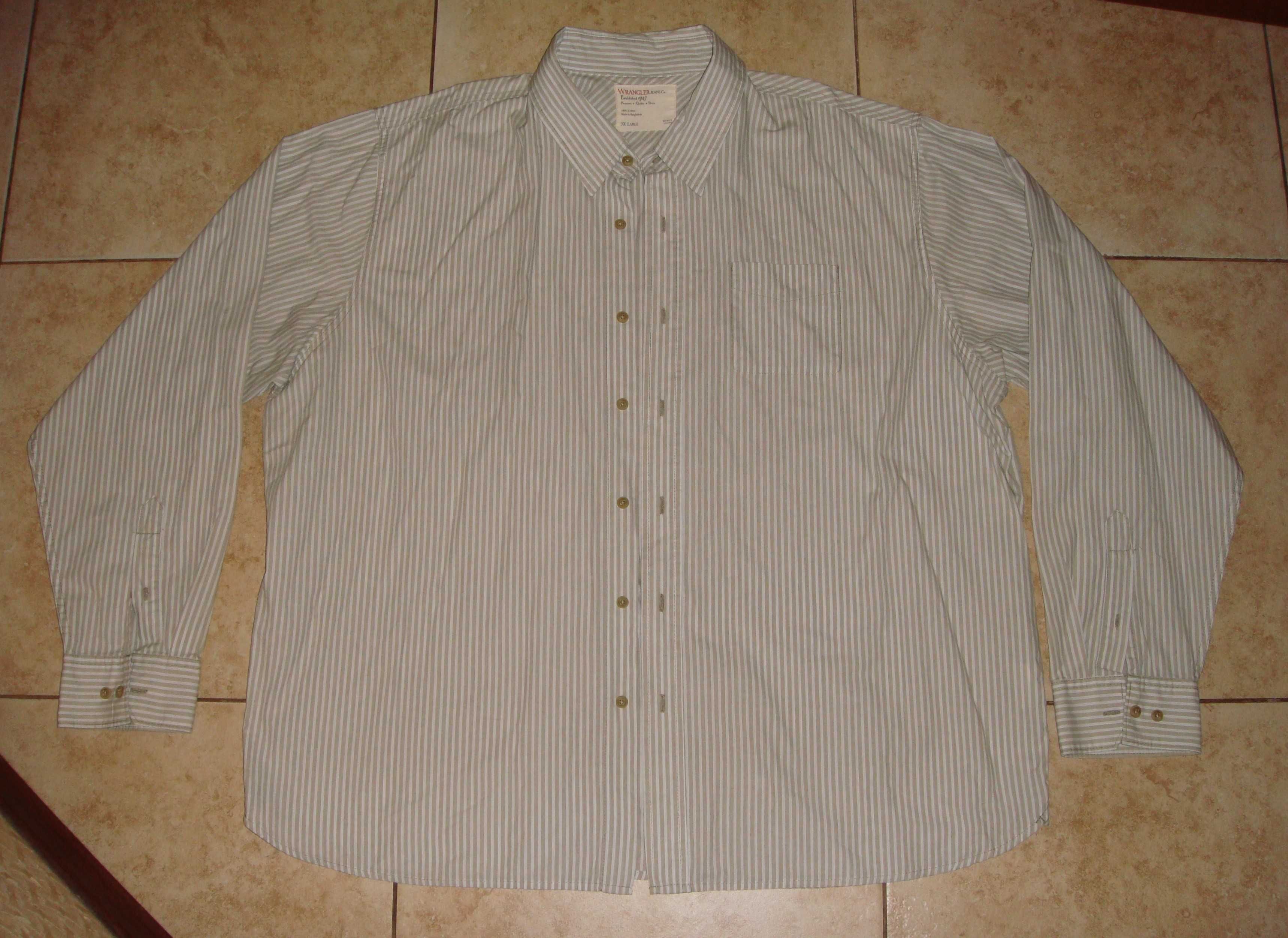 Мужская рубашка WRANGLER с длинным рукавом Большой размер 60-62 XXXL