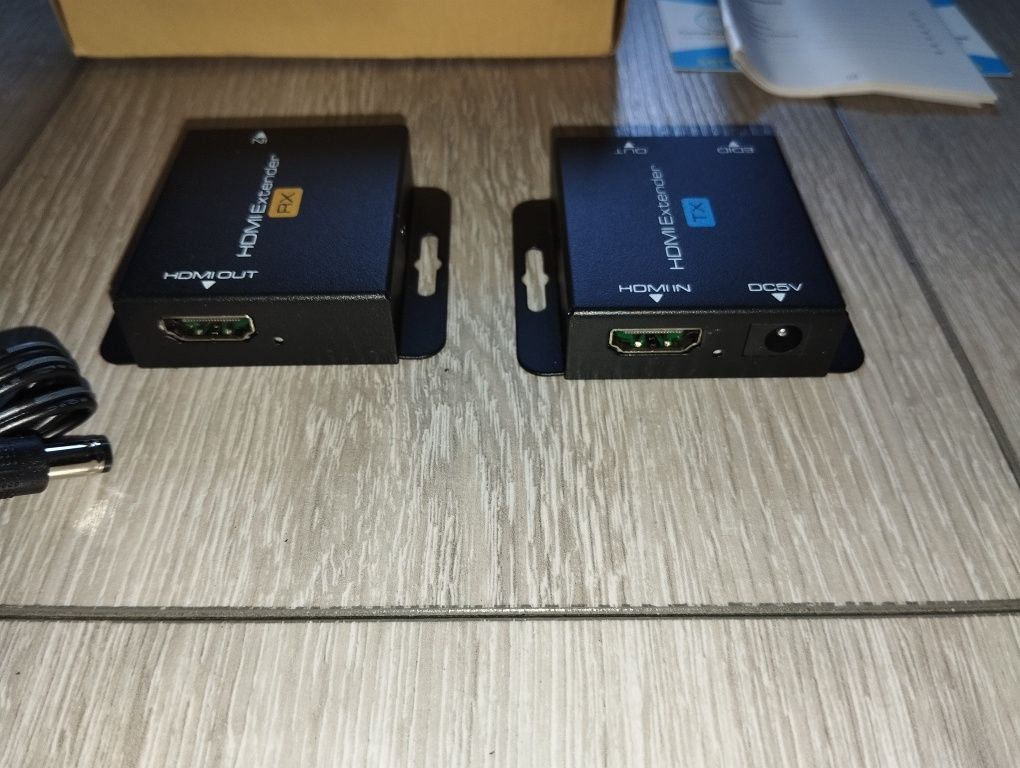 Przedłużacz adapter HDMI ethernet