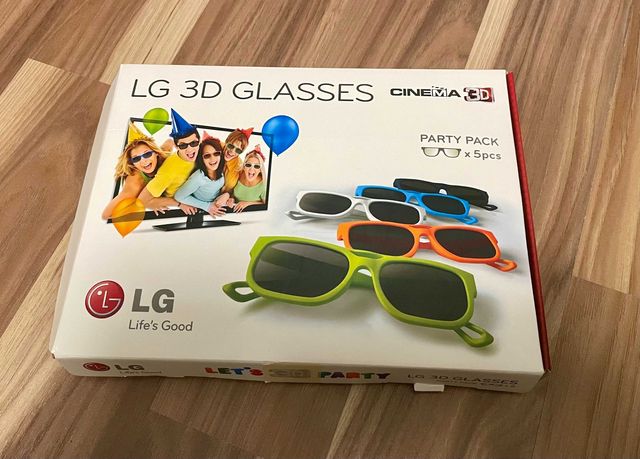 Okulary 3D LG glasses party pack 5sztuk