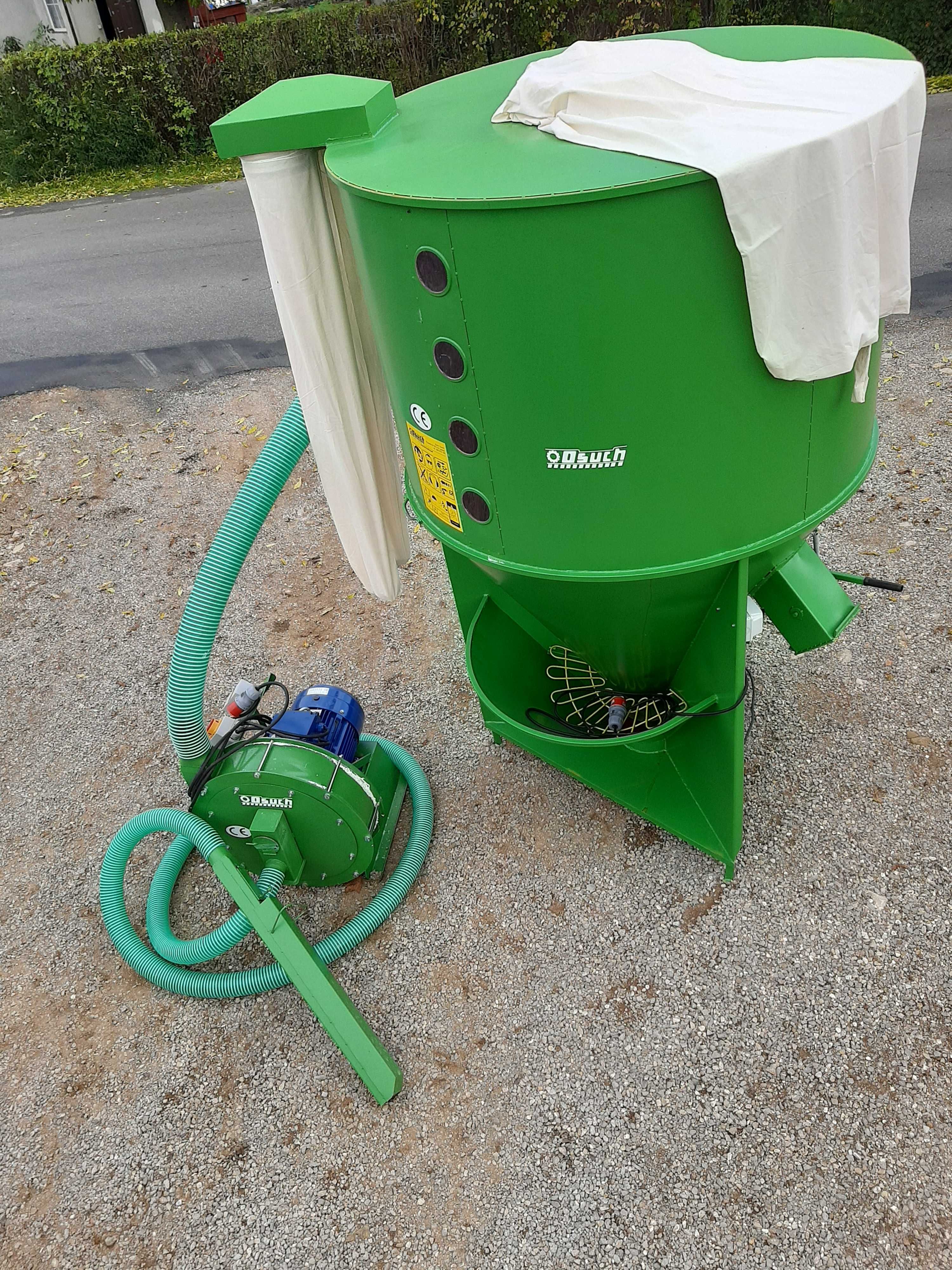 ZESTAW Mieszalnik pasz 0,5 - 2T + śrutownik 7,5/11/15kw Osuch/od ręki/