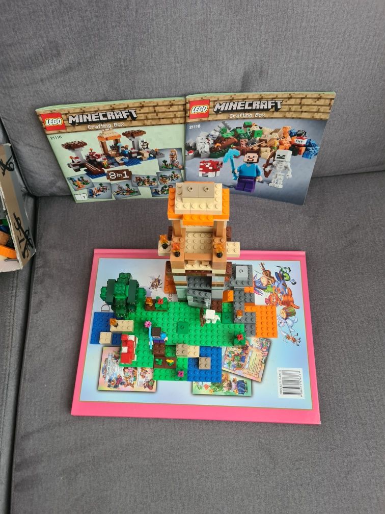 Lego Minecraft 21116 + figurki oraz instrukcje