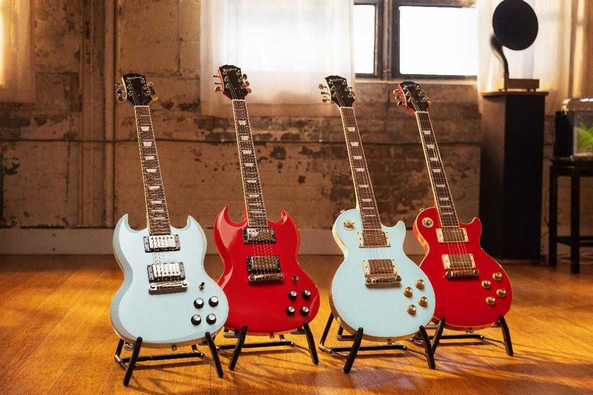 Gitara elektryczna Epiphone Les Paul Lava Red ZESTAW + Prezent