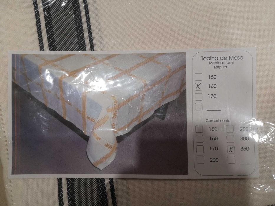 Toalha de Mesa nova, 100% algodão, 3,50x1,60