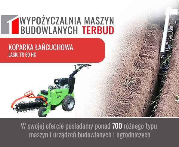 Koparka łańcuchowa. Nowość! Wypożyczalnia