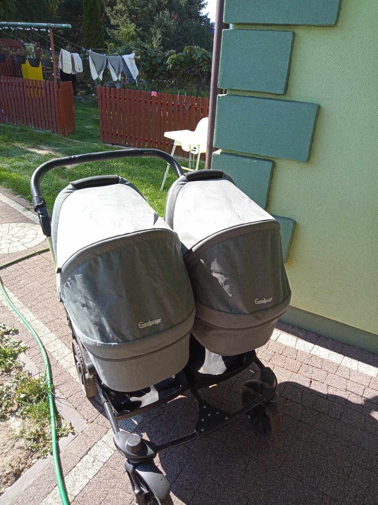 Wózek bliźniaczy 2w1