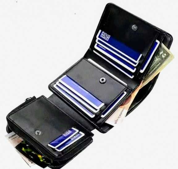Отличный мужской портмоне. Красота и надёжность. Кожа