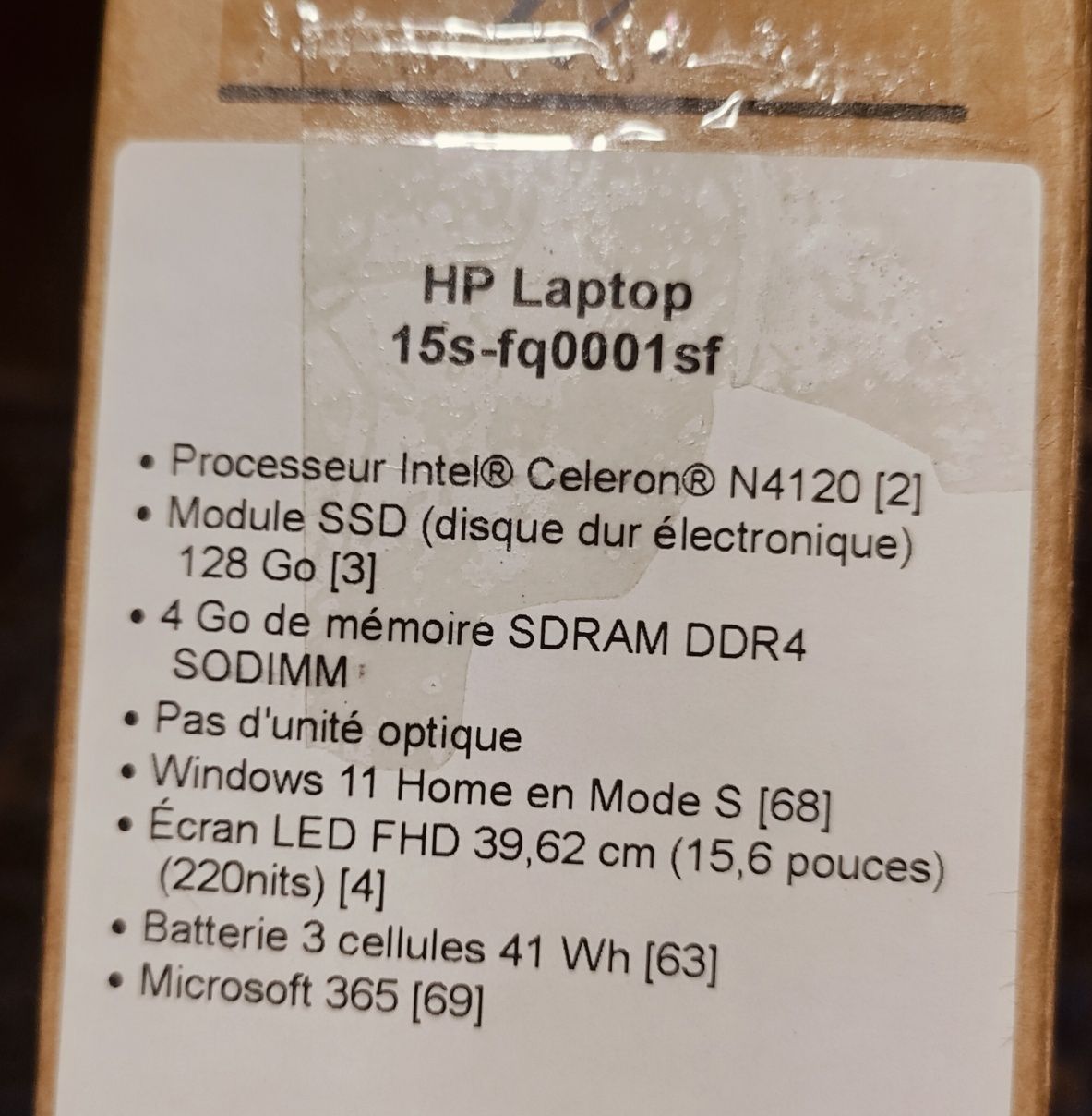 Ноутбук HP 15s 8/128 стан нового