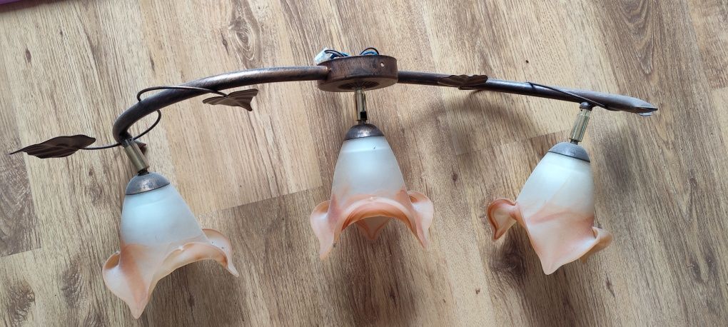 Lampa żyrandol klosze stan bdb