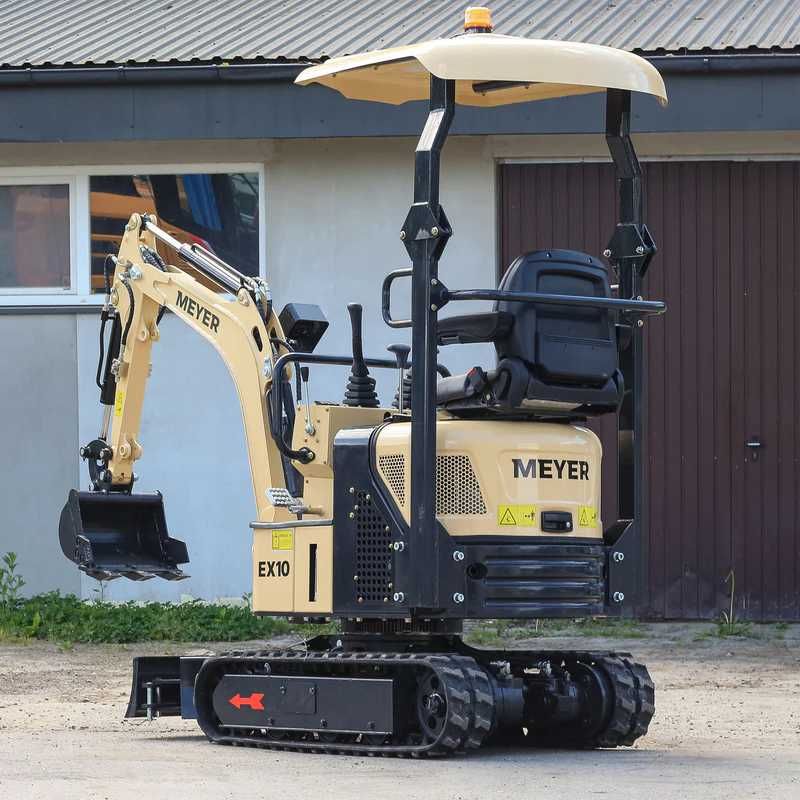 Minikoparka MEYER EX10 (skrętne ramie, silnik B&S) LEASING
