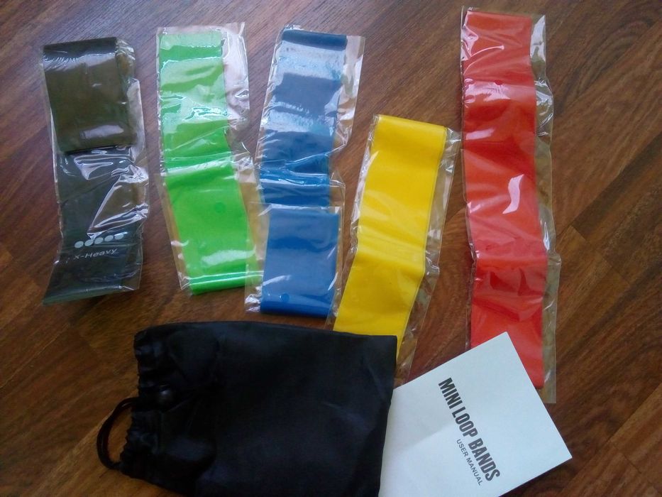 Фитнес резинки (5шт.) с сумочкой