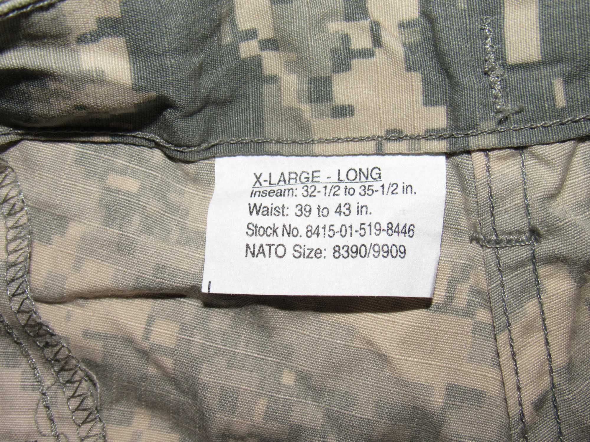 Штаны США ACU X-Large-Long. NEW!