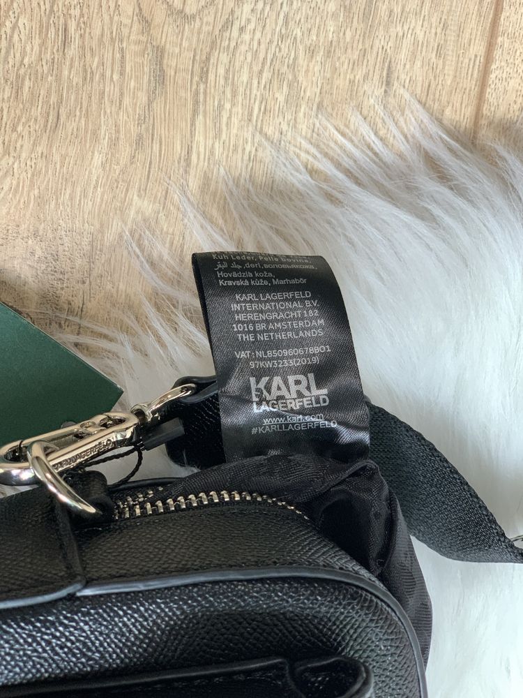 Сумка кроссбоді Карл Лагерфельд Karl Lagerfeld чорна