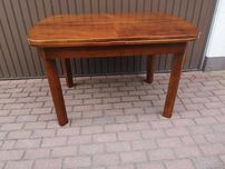 Stół Art-Deco Orzech 125 cm Antyk Stary Rozkładany Po Renowacji Okazja