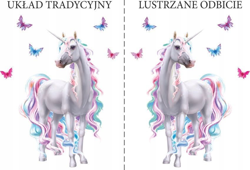 Naklejki na ścianę Jednorożec Tęcza Chmurki 130cm
